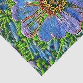 Paarse bloemverf tissuepapier (Detail)