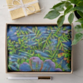 Paarse bloemverf tissuepapier (Geschenk)