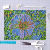 Paarse bloemverf tissuepapier (Craft)