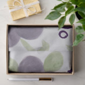 Paarse-bloemweefsel Tissuepapier (Geschenk)