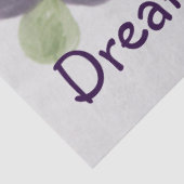 Paarse-bloemweefsel Tissuepapier (Detail)