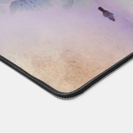 Paarse bloesem bureaumat (Hoek)