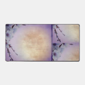 Paarse bloesem bureaumat (Voorkant)