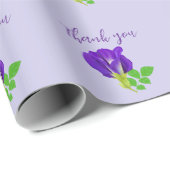 Paarse bloesem cadeaupapier (Rol Hoek)