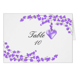 Paarse bloesem en hartzitplaats