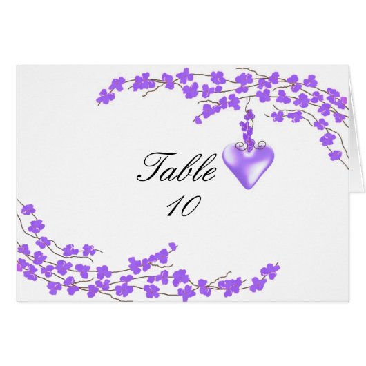 Paarse bloesem en hartzitplaats (Voorkant Horizontaal)