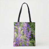 Paarse bloesem, foto van bloemen tote bag (Voorkant)