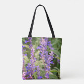 Paarse bloesem, foto van bloemen tote bag (Achterkant)