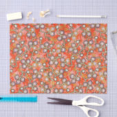 Paarse bloesem Rode Japanse origami Tissuepapier (Craft)