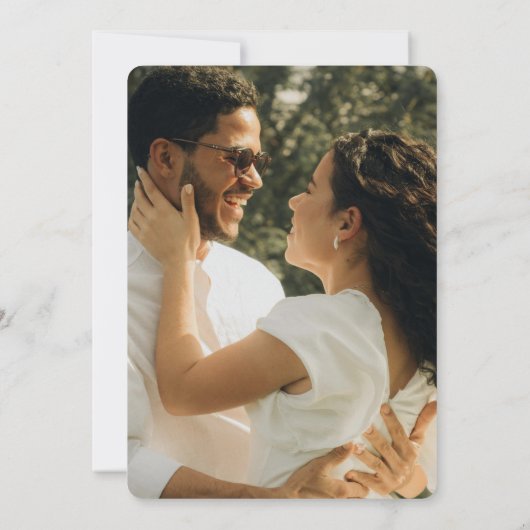 Paarse bloesem waterverf voorjaar bloemenbruiloft kaart (Achterkant)