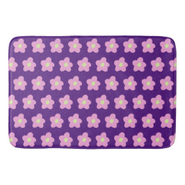 Paarse bloesems badmat