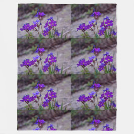 Paarse bloesems Jubilea Destiny's Fleece Deken