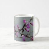 Paarse bloesems koffiemok (Voorkant rechts)