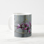 Paarse bloesems koffiemok (Voorkant links)