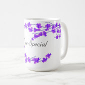 Paarse bloesems - Uw speciale Koffiemok (Voorkant rechts)