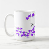 Paarse bloesems - Uw speciale Koffiemok (Links)