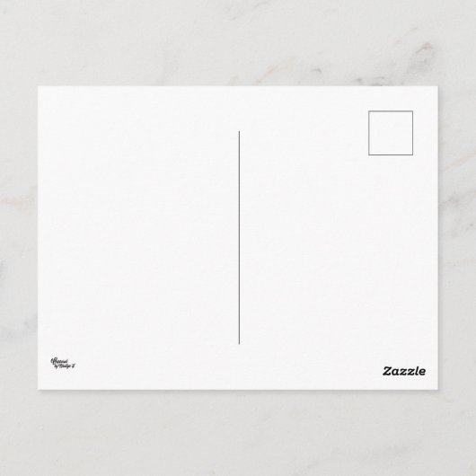 Paarse blokkaart briefkaart (Achterkant)