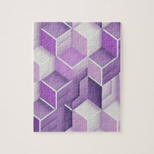 Paarse Blokken Legpuzzel