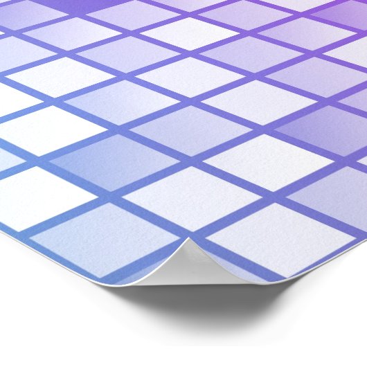 Paarse Blokken Poster (Hoek)