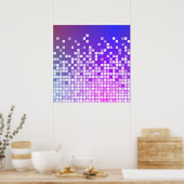 Paarse Blokken Poster (Keuken)