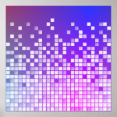 Paarse Blokken Poster (Voorkant)