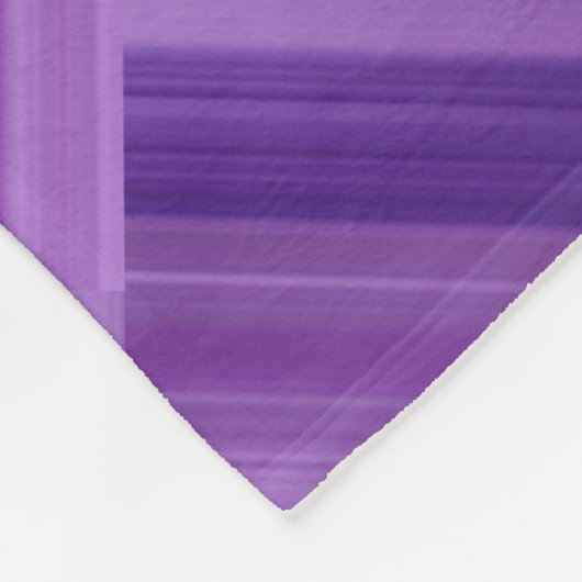 Paarse blokontwerp fleece deken (Hoek)