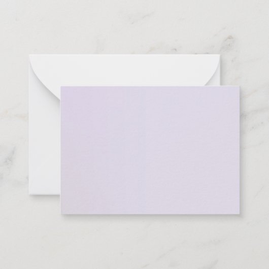 Paarse Blomsterkort na begrafenis Dank je kaarten Notitiekaartje (Achterkant)