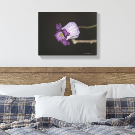 Paarse Bloom Canvas Afdruk (Insitu (Slaapkamer))