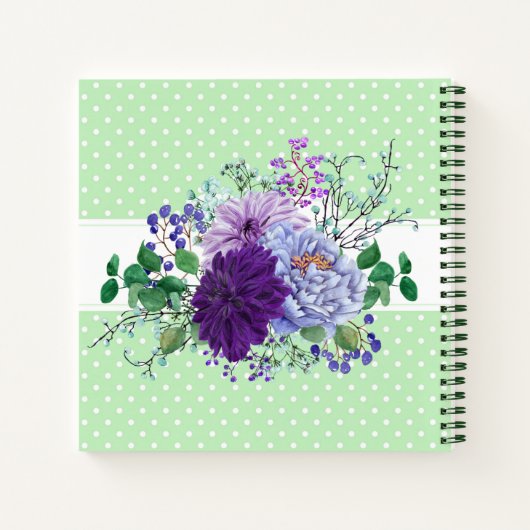 Paarse Bloom Gardeners Journal Sowing Planting Notitieboek (Achterkant)