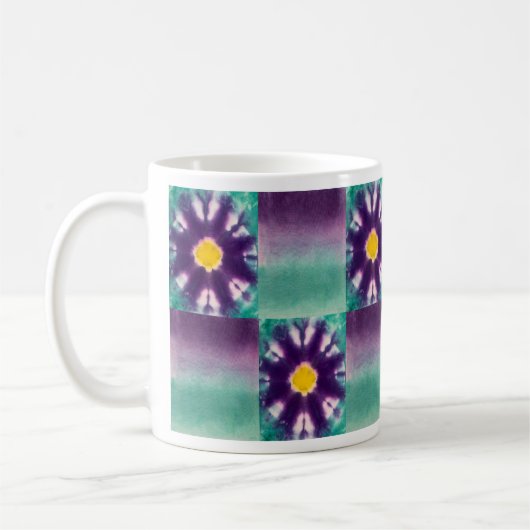 Paarse Bloom Koffiemok (Links)