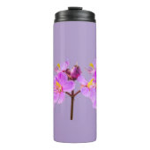 Paarse Bloom Thermal Tumbler - Houd uw Drinken war Thermosbeker (Voorkant)
