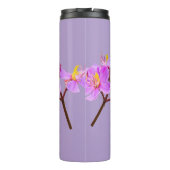 Paarse Bloom Thermal Tumbler - Houd uw Drinken war Thermosbeker (Achterkant)