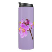 Paarse Bloom Thermal Tumbler - Houd uw Drinken war Thermosbeker (Geroteerd rechts)
