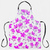 Paarse Bloomventilator Schort (Voorkant)