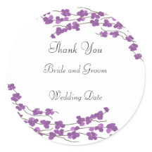 Paarse Blossom Weddenschap Bedankt