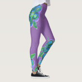 Paarse blote Leggings (Rechts)