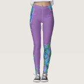 Paarse blote Leggings (Voorkant)