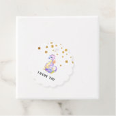 * Paarse Blue Dragon Baby shower Schattige dank u Bedankjes Labels (In situ)