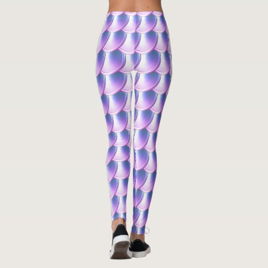 Paarse Blue Dragon Scale Cosplay Leggings (Achterkant)