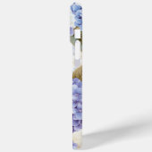 Paarse Blue hortensia gepersonaliseerde iPhone cas Case-Mate iPhone Case (Achterkant / Links)