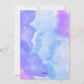 Paarse Blue Labrador Valentijnsdag Gift Dog Feestdagenkaart (Achterkant)