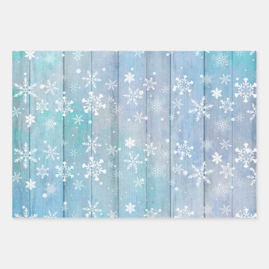 PAARSE BLUE PINK HOLIDAY WINTER ITEMS INPAKPAPIER VEL (Voorkant)