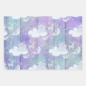 PAARSE BLUE PINK HOLIDAY WINTER ITEMS INPAKPAPIER VEL (Voorkant)