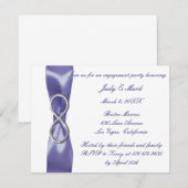 Paarse Blue Silver Infinity-service (Voorkant / Achterkant)