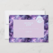 Paarse Blue Small Business Bedankkaart (Achterkant)