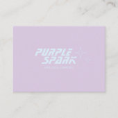 Paarse Blue Small Business Visitekaartje (Voorkant)