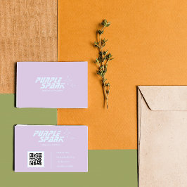 Paarse Blue Small Business Visitekaartje