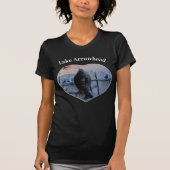Paarse Bluegill Fish Foto Heart Lake Arrowiad T-shirt (Voorkant)