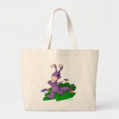 Paarse Blumaroo door Roo Grote Tote Bag (Voorkant)
