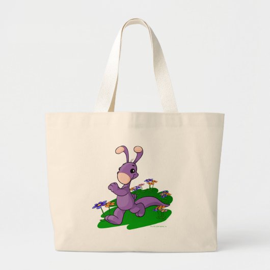 Paarse Blumaroo door Roo Grote Tote Bag (Voorkant)